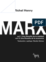 HENRY, Michel - Marx. Dos Volumenes. 1 Una Filosof A de La Realidad. 2 Una Filosof A de La Econom A (2019) (LA CEBRA) (Ebook) (927p)