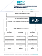 Traditional Cognitive Conceptualization Diagram Worksheet