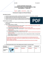 Guía de Trabajo Energia Cinetica, Potencial y Conservación de La Energía