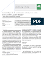 Plasma Nitriding of AISI 304 Austenitic Stainless Steel With Pre-Shot Peening