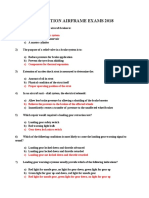 Pressurisation Airframe Exams 2018