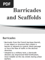 Barricades and Scaffolds