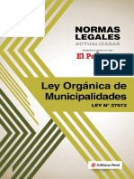 Ley Organica de Municipalidades