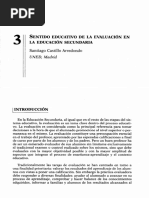 Sentido Educativo de La Evaluación en La Educación Secundaria