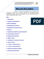 Memoria Descriptiva Consabamba