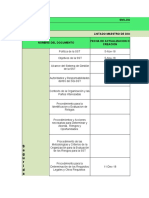 Listado Maestro de Documentos