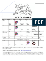 Month of April