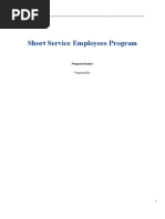 Short Service Employees Procedure