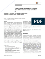 Weiser2017 - Insuf Cient Stability of Pedicle Screws in Osteoporotic Vertebrae Biomechanical Correlation of Bone Mineral Density and Pedicle Screw Fixation