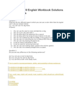 CBSE Class 9 English Workbook Solutions Unit 4 Modals: A. Ability