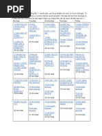 4 Week Intense Workout Plan