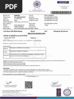 Molecular Biology COVID-19 (SARS-Cov-2) RT-PCR: 60027204 Mrs - Neelam 60027205