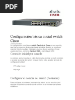 Configuración Básica Inicial Switch Cisco