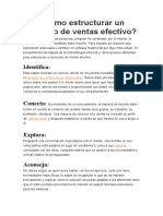 Cómo Estructurar Un Proceso de Ventas Efectivo