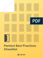 Pentest Best Practices Checklist