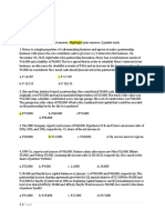 Assignment Name: Part 1. Computation Choose The Letter of The Best Answer. Highlight Your Answer. 2 Points Each