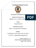 Ensayo de La Economia Del Conocimiento