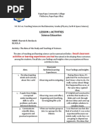 Lesson 2 Activities: Science Education