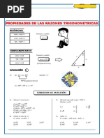 Propiedades de Las Razones Trigonométricas