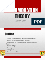 Accomodation Theory