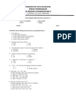 Soal UAS Matematika Kelas 3 Semester 1