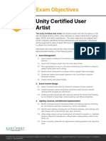 Unity Certified User Artist: Exam Objectives