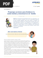 Fortalecemos La Salud Mental Familiar