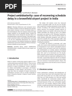 Project Ambidexterity: Case of Recovering Schedule Delay in A Brownfield Airport Project in India