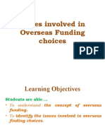 1 - 4. Issues Involved in Overseas Funding Choices