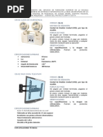 Especificaciones de Otros Bienes