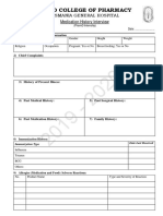 Medication History Interview Form-MCP+OGH-PharmD VI Year Internship