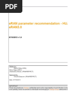 ERAN Parameters Recommendation - Huawei LTE ERAN 3.0 - V1.0