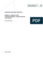 Industrial Automation Systems Simatic, Simatic Net Technical Support, Contact Partners and Training