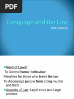 Language and The Law