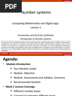 Lecture 1 - Number Systems