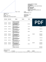 Statement of Account: State Bank of India