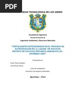 Fertilizantes y Eutrofizacion Metodologia Final