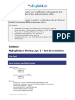 Myenglishlab Writing Level 2 - Low Intermediate: English