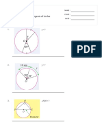 Quiz Form 3 Angles and Tangents of Circles