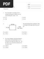 SCALE DRAWING FORM 3 - Print - Quizizz