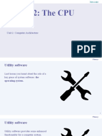 Lesson 2: The CPU: Unit 2: Computer Architecture
