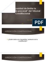 La Necesidad de Limitar La Autonomía Procesal Del Tribunal Constitucional Peruano