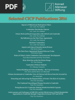 Selected CICP Publications 2016