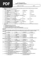 Physical Education 8: Second Quarter