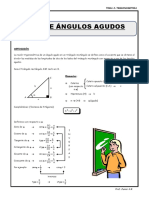 Razones Trigonométricas de Ángulos Agudos para Quinto de Secundaria