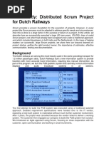 Case Study: Distributed Scrum Project For Dutch Railways