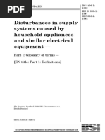 BS 5406-1 Disturbances in Supply Systems Caused by Household Appliances and Similar Electrical Equipment