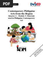 Contemporary Philippine Arts From The Region: Quarter 2 - Module 3: Materials Used in Philippine Contemporary Art