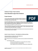 Database Design Project Solution: Oracle Baseball League Store Database