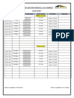 Wind Speed Monitoring Log Sheet: Towers 5,6&7